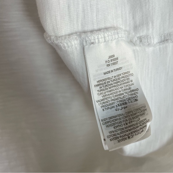 Boden Eda Embroidered Jersey Tunic White Cotton Women’s 10 - Picture 7 of 7